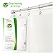 Clean Healthy Living Heavy Duty PEVA Frost Shower Curtain Liner with Magnets & Suction Cups - 70 X 72 in. Long