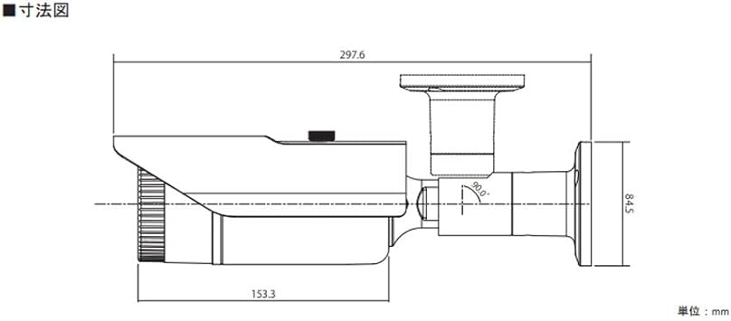 Amazon Co Jp Ahd防水暗視バリフォーカルカメラ Nsc Ahd942 屋外設置可能 赤外線搭載 防犯カメラ Vfレンズ搭載 カメラ