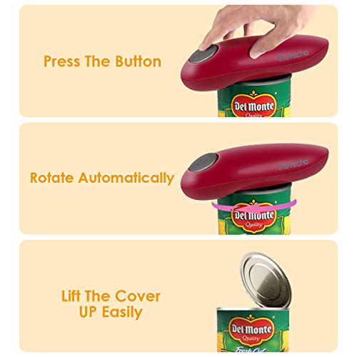 Electric Can Opener, Restaurant can Opener, Smooth Edge Automatic Electric Can Opener! Chef's Best Choice (Red-2019) - Thumbnail 2