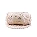 preliked Hand-Knit Woven Thread Thick Basket Blanket Braided DIY Crochet Cloth Fancy Yarn (Light Beige)