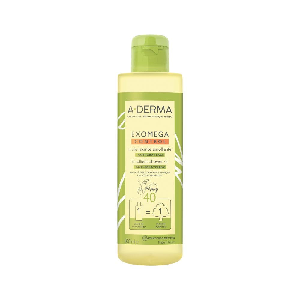 A-DERMA Exomega Control Shower Oil, 500 ml Shower Gel