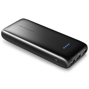 モバイルバッテリー RAVPower 22000mAh スマホ 充電器 急速充電 5.8A 出力