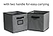 Sodynee Foldable Cloth Storage Cube Basket Bins Organizer Containers Drawers, 6 Pack, Black/Grey