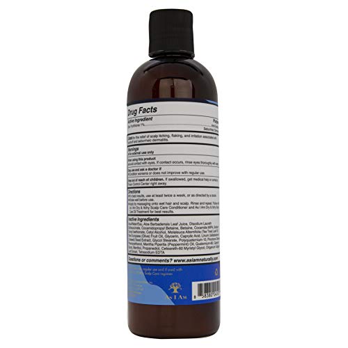 As I Am Dry & Itchy Scalp Care Shampoo 12 ounce Fights Dandruff and Seborrheic Dermatitis