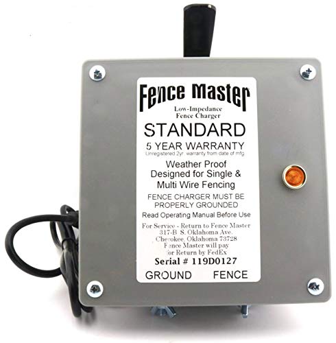 Photo 1 of Standard by Fence Master | Powerful 3 Mile 13,000 Volt Low Impedance Electric Fence Charger | 110 VAC Input | 5 Year Warranty | For Serious Cattleman | Made in the USA | Waterproof for Outdoor Use
