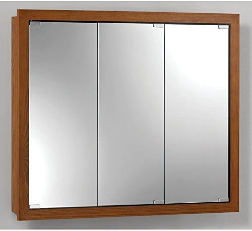 Jensen Medicine Cabinet Granville Tri-View 30W x 26H in. Surface Mount Medicine Cabinet