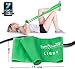 7Ft Long Resistance Bands for Stretching - Resistance Bands Set with Door Anchor - Exercise Bands Including Carry Pouch, E-Book & App - Latex-Free Workout Bands (Light Green)