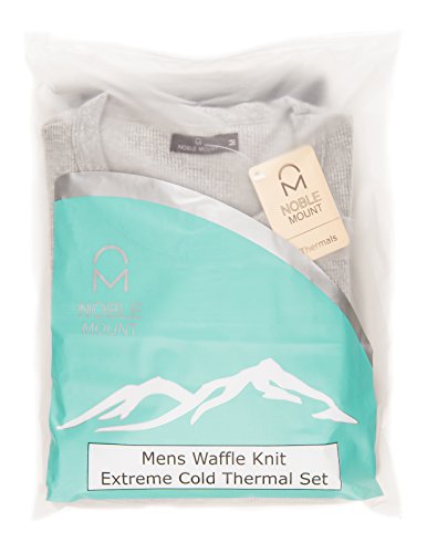Men's Extreme Cold Waffle Knit Thermal Top and Bottom Set - Dark Blue -Medium - Thumbnail 7