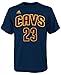 adidas Lebron James Youth Cleveland Cavaliers Navy Name and Number Jersey T-Shirt Medium 10-12