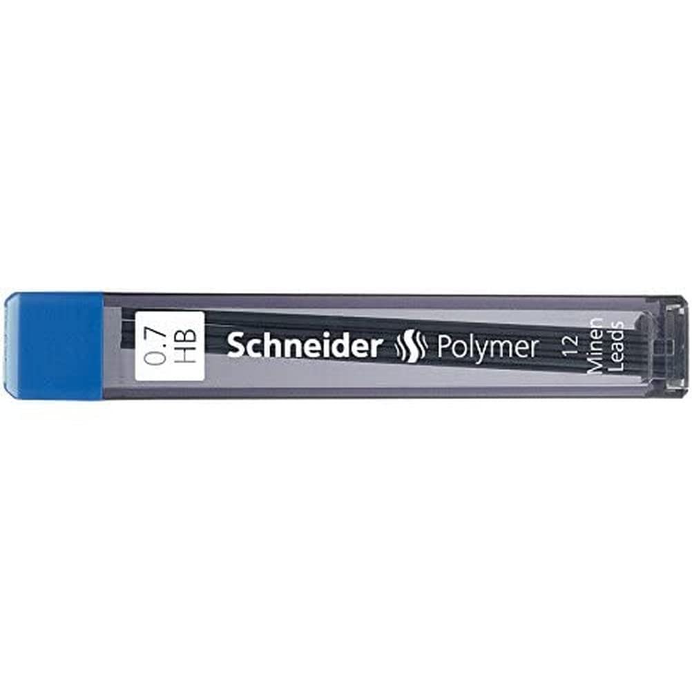 Schneider 158214 Writing Instruments Fine Lead Hi-Polymer 0.7 mm HB Black Pack of 12