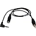 Sescom LN2MIC-ZMH4-MON 3.5mm Line to Mic 25dB Attenuation Cable for Zoom H4N with Headphone Monitoring Jack