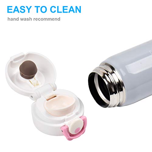 Hot Water Bottle SB Toys Thermoses Thermal Vacuum Cups for Hot and Cold DrinkStainless Water Bottle Cup Vacuum Insulated Hot Hot Water Flask for School Kids Girls Proof BPA Free white Unicorn-17oz