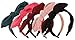 Qiabao 5 Pack Assorted Wire Bow Tie Hard Headband Hair Band for Women