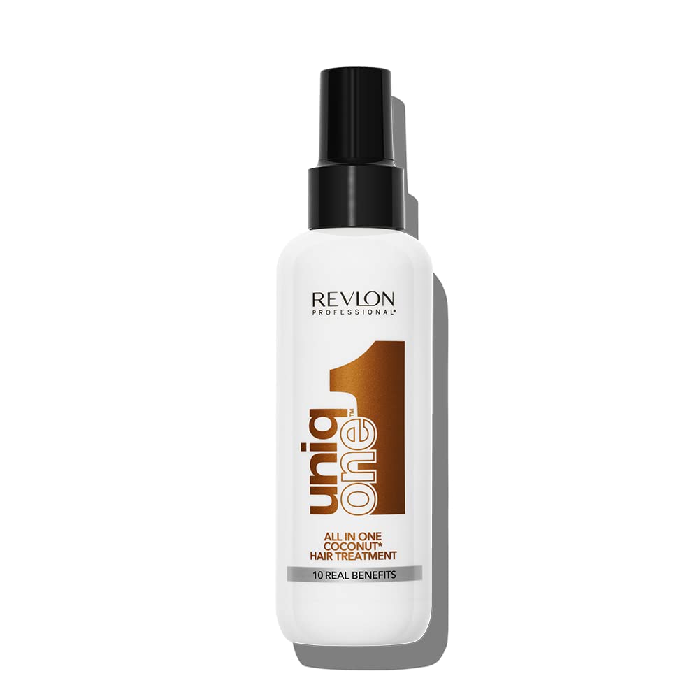 REVLON PROFESSIONAL UNIQONE COCO HAIR TREATMENT, Leave-In Hair Treatment, Hair Treatment, Coconut Fragrance – 150 ml