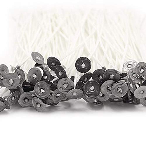 200pcs Candle Wicks,6 Inches Pre-Waxed Natural Cotton Core,No Smoke Design for Candle Making,Candle DIY