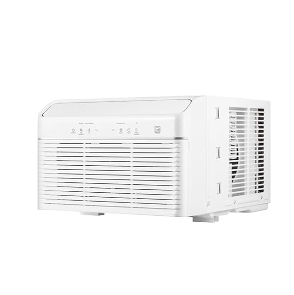MIDEA 12,000 BTU DOE SMARTCOOL INVERTER WINDOW AIR CONDITIONER WITH REMOTE CONTROL, COOLS SPACES UP TO 550 SQ. FT., ALEXA & GOOGLE HOME COMPATIBLE, 3-IN-1 COMFORT MAW12V1YWT-S