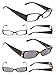5-Pack Ladies Reading Glasses Includes Sunshine Readers for Women +3.0