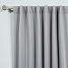 Best Home Fashion Thermal Insulated Blackout Curtains - Back Tab/ Rod Pocket - Grey - 52