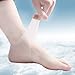 HappyStep® Moisturizing Silicone Gel Heel Socks Moisturize Heel Skin, Prevent Cracked Heel, Reduce Heel Pressure, Shock Absorption and Relief Heel Pain (Clear Color - Air Circulation Holes)