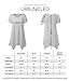 URBANCLEO Womens Short Sleeve Round Neck Tunic Top Long T-shirt BURGUNDY 3XLARGE