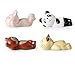 Astra Shop Creative Cartoon Animal Chopstick Rest Spoon Fork Knife Holder Cat Panda Bear and Rabbit Spoon Rest -Set of 4