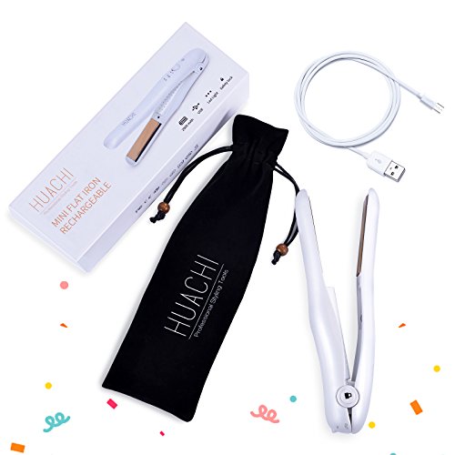 Mini Hair Straighteners Cordless Travel 2 In 1 Flat Irons Portable