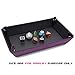 IvyFieldDice Dice Holder PU Leather Folding Rectangle Tray w/Purple Velvet for RPG, DND and Other Table Games