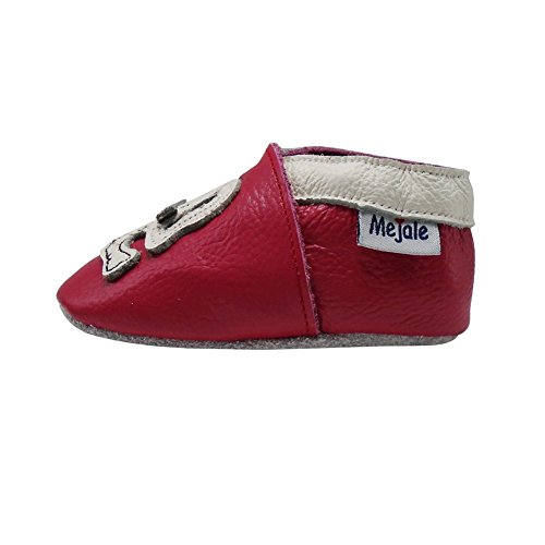 image for Mejale Cartoon Soft Sole Leather Baby Crib Shoes Infant Toddler Prewal