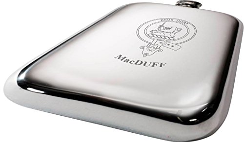 Macduff Scottish Clan Crest Name Pewter Hip Flask 6oz - Image 4