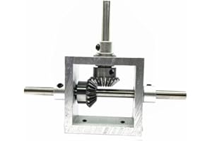 PGFUN 1:1 Right Angle Bevel Gearbox 1 Module 20 Teeth 90° Angle Drive Steering Gear Device Simple Mechanical DIY Module with 8mm Shaft