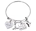 Infinity Collection Hockey Bracelet, Girls Hockey Jewelry- Ice Hockey Bangle Bracelet Gift for Hockey Players