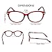 Reading Glasses Women - 4 pack Readers - Stylish, Comfortable Ladies Designer Readers, Magnification Strength + 2.00