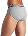 C-IN2 Core Men's Mid-Rise Briefs | Breathable Cotton, Supportive Pouch, All-Day Comfort, Modern and Sleek Fit -Grey Heather -Large