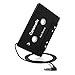 Carismatic 3.5mm Stereo Plug Universal Audio Cassette Adapter for iPhone/Android/Smartphones - Black