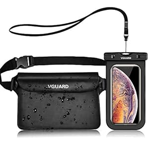 Schnorchelmasken Ein Produkte, um alle Bedürfnisse zu erfüllen --- Wir bieten Wasserdichte Tasche Wasserdichte Handyhülle, um alle Ihre Anforderungen für jeden Wassersport zu erfüllen. Geeignet für Kajak fahren, Boot fahren, Camping, Kanu fahren, Angeln, Ski fahren, Snowboard fahren, Schwimmen, Surfen, Wandern usw. Hinweise – Wassertest ist immer benötigt vor deren Einsatz. Anstatt das Handy entweder Papier oder Stoff in die Hülle zu füllen und im Waschenbecken für lange Zeit zu versenken.
Wasserdichte Tasche --- Drei Dichtungsschichten und ein Klettverschluss ist die Tasche vollkommen wasserdicht; Mit einem größeren Format 8.66 * 6.00 Zoll/ 15.5cm x 21.5cm, legen Sie alle Ihre kleine Gegenstände wie Handy, Bargeld, Gewebe, Schlüssel, Uhr, usw., im Inneren ab. sogar eine iPad Mini ! Mit dem praktischen Tragegurt haben Sie den Beutel immer und überall dabei. Sie können es irgendwo hängen, zB. um Ihre Taille oder über die Schulter.
Wasserdichte Handyhülle --- Mit ihrem ausgezeichneten, wasserdichten Design bis zu 30 Meter (100 Fuß) bietet diese Tasche wasserdichten, schneesicheren und schmutzabweisenden Schutz für Ihr Telefon. Die transparente Abdeckung behindert die Verwendung der Kamera nicht (drücken Sie bitte die Lautstärketaste, um ein Bild aufzunehmen). VGUARD wasserdichte trocken Tasche paßt Geräte bis 6,5 Zoll und ermöglicht für zusätzlichen Raum, um Ihre Kreditkarte zu setzen, ID, Bargeld, Münzen.