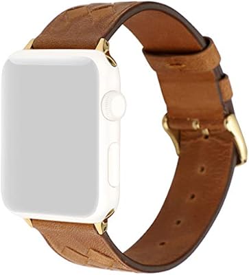 Webla Avanzado reloj de correa de cuero suave para Apple Watch 1/2 ...