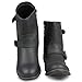 Twisted Women's AMIRA Short Buckle Strap Riding Boot - AMIRA68 BLACK, Size 9