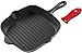 Vremi Pre-Seasoned Cast Iron Square Grill Pan - 11 inch Nonstick Stove Top Grilling Pan for Oven and Vegetables - Silicone Handle Cover - Heavy Duty Cast Iron Grill Pans for Electric or Gas Stove Tops
