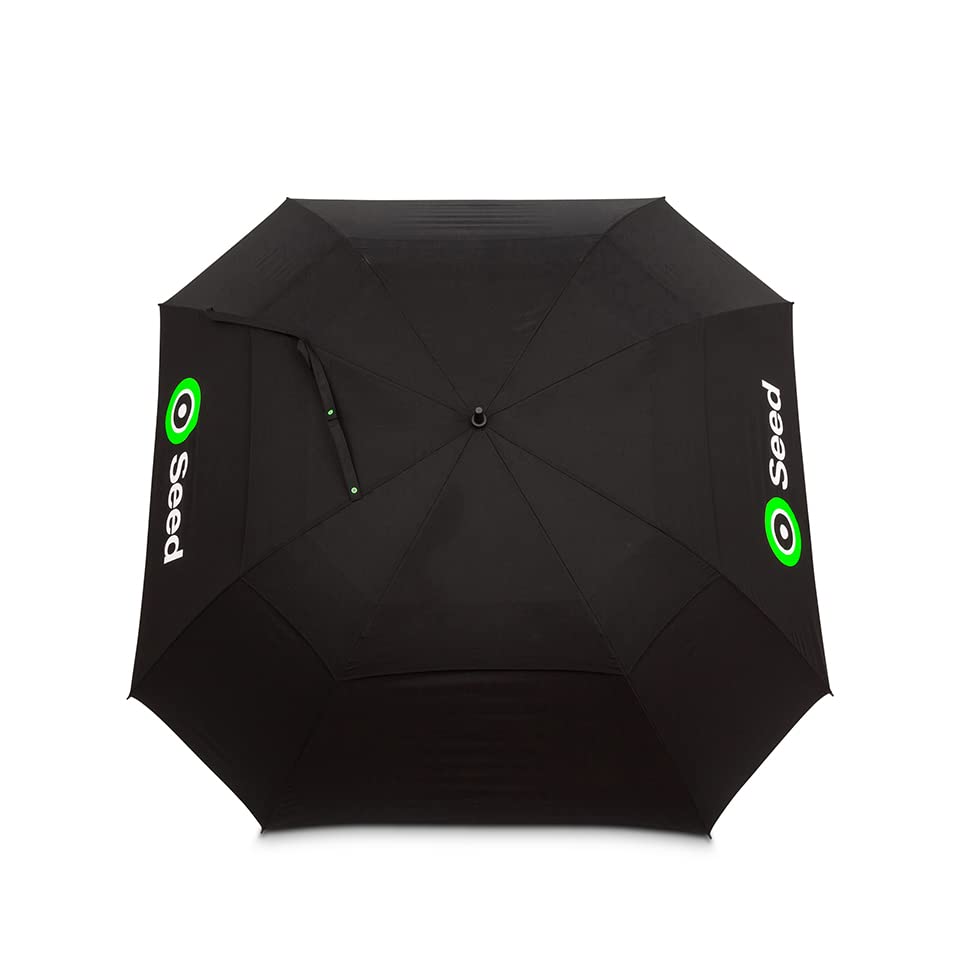 Seed SD-151 The Full Irish Golf Umbrella - Tour Size & Stormproof | Black