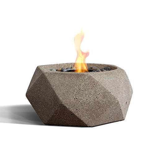 Terra Flame Tabletop Fire Bowls Beige Table Top Fire Bowl for Indoor