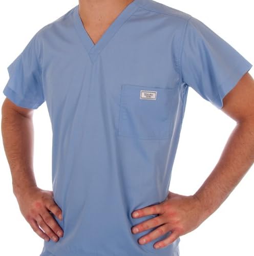 Blue Sky Scrubs Ceil Blue Scrub Tops Large Amazon Ca Clothing