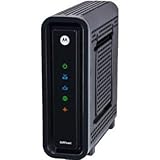ARRIS SURFboard SB6121 4x4 DOCSIS 3.0 Cable Modem (Renewed)-Black