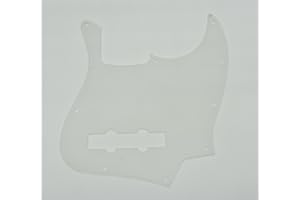 KAISH Clear 4 String J Bass Style Pickguard Bass Pick Guard Scratch Plate for USA/Mexico Jazz J Bass Transparent