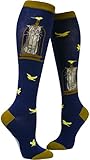 ModSocks Women's Cat in the Bird Cage Knee Socks
