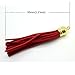 PAMIR TONG 30pcs Faux Leather Tassel For Keychain with Gold Caps Faux Suede Tassel Charm for Lanyard Straps DIY Tassel Charms for Rubber Beads Keychain-Jewelry Making-Handbags-Purse Decorations