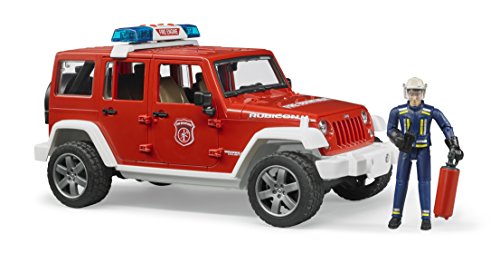 Bruder Jeep Rubicon Fire Rescue with Fireman Vehicle