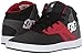 DC Men's Frequency High Skate Shoe, Black/Grey/Red, 7.5 D US