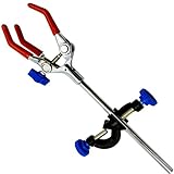 OESS Lab Clamp 3 Prong Finger Style Rubber-Coated Head A Black Laboratory Stand Clip