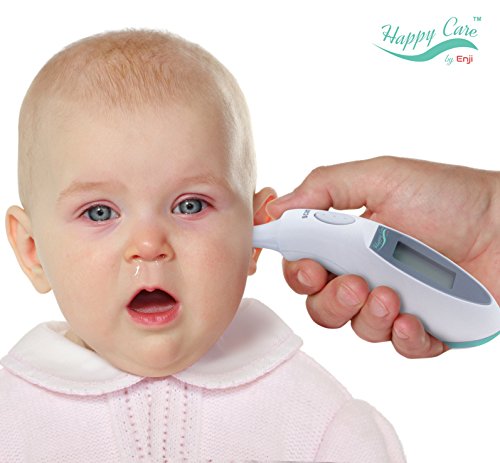 Fast Digital Infrared Baby Ear Thermometer - Medical Temporal Highly Accurate Quick Read in 1 Second in both F and C, Memory Recall Up to last 10 Readings, For Adults and Babies - Thumbnail 3