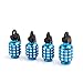 uxcell Grenade Shaped Mini Car Tire Valve Cap Cover 4 Pcs
